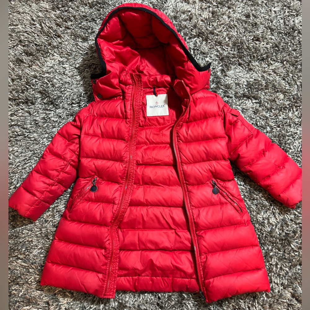 Kids Long Down Moncler Jacket